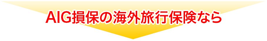 AIG損保の海外旅行保険なら
